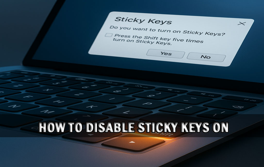 how to disable sticky keys