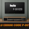 hulu error code p-dev320