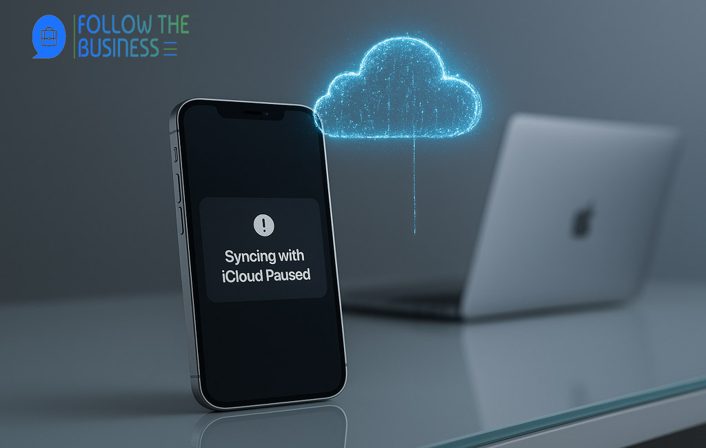 syncing with icloud paused